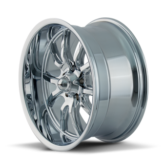 Ridler 650 17x7 / 5x114.3 BP / 0mm Offset / 83.82mm Hub Chrome Wheel