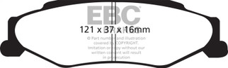 EBC Racing Wilwood 6620 Rear SR-21 Sintered Race Brake Pads