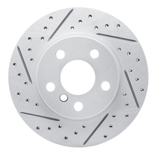 R1 14-21 BMW I3 Front Left Drilled & Slotted Geo-Carbon Rotor