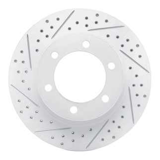 R1 95-04 Toyota 4Runner Front Left Drilled & Slotted Geo-Carbon Rotor