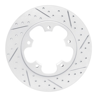 R1 15-26 Ford Transit-250 Rear Right Drilled & Slotted Geo-Carbon Rotor