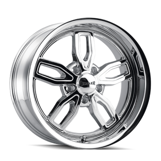 Ridler 608 20x8.5 / 5x127 BP / 0mm Offset / 78.3mm Hub Chrome Wheel