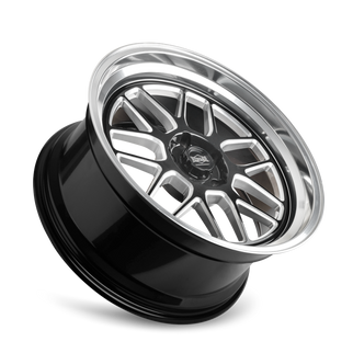 Ridler 611 20x8.5 / 5x120.65 BP / 0mm OS / 83.82mm Hub Gls Blk Mill w/ Diamond Cut Lip Wheel