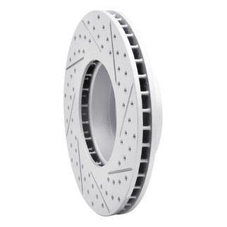 R1 04-10 BMW 528I Xdrive Front Left Drilled & Slotted Geo-Carbon Rotor