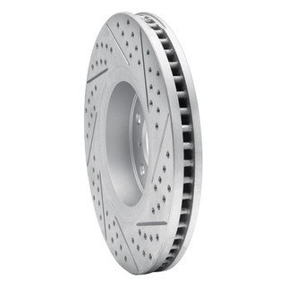 R1 05-14 Infiniti Fx37 Front Left Drilled & Slotted Geo-Carbon Rotor