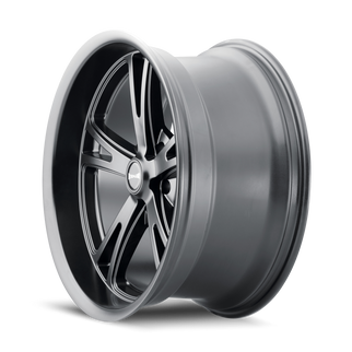 Ridler 606 20x9 / 5x115 BP / 18mm Offset / 72.62mm Hub Matte Black Wheel