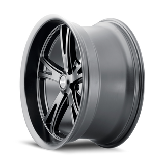 Ridler 606 20x9 / 5x115 BP / 18mm Offset / 72.62mm Hub Matte Black Wheel