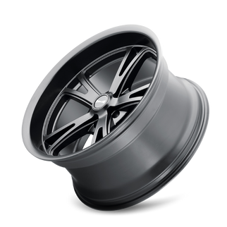 Ridler 606 20x9 / 5x115 BP / 18mm Offset / 72.62mm Hub Matte Black Wheel