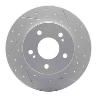 R1 94-04 Infiniti I35 Rear Right Drilled & Slotted Geo-Carbon Rotor