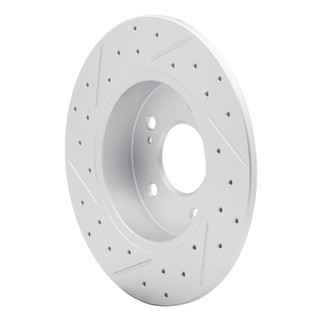 R1 94-04 Infiniti I35 Rear Right Drilled & Slotted Geo-Carbon Rotor