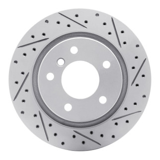 R1 99-06 BMW 325I (USA/Canada) Rear Right Drilled & Slotted Geo-Carbon Rotor