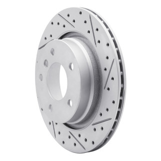 R1 99-06 BMW 325I (USA/Canada) Rear Right Drilled & Slotted Geo-Carbon Rotor