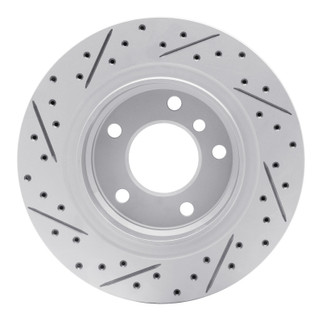 R1 99-06 BMW 325I (USA/Canada) Rear Right Drilled & Slotted Geo-Carbon Rotor