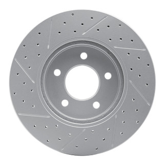 R1 05-12 Ford Escape Front Right Drilled & Slotted Geo-Carbon Rotor