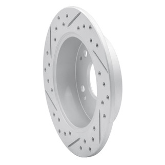R1 97-06 Acura Integra Rear Right Drilled & Slotted Geo-Carbon Rotor