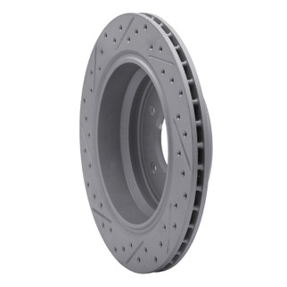 R1 96-03 BMW 530I Rear Right Drilled & Slotted Geo-Carbon Rotor