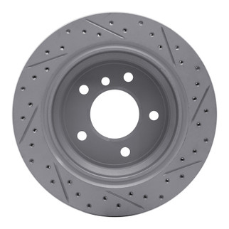 R1 96-03 BMW 525I (USA/Canada) Rear Left Drilled & Slotted Geo-Carbon Rotor