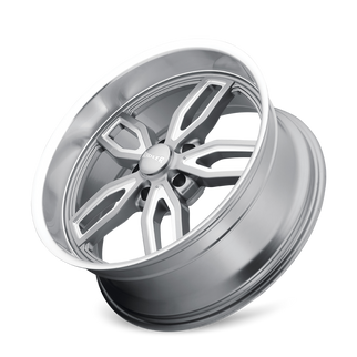Ridler 608 18x9 / 5x114.3 BP / 0mm Offset / 72.62mm Hub Gloss Grey Milled Wheel