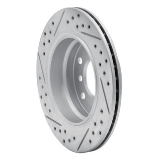 R1 96-05 BMW 323I Rear Right Drilled & Slotted Geo-Carbon Rotor