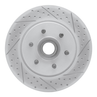 R1 04-08 Ford F-150 Rwd Front Right Drilled & Slotted Geo-Carbon Rotor