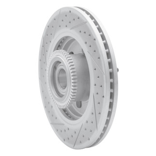 R1 04-08 Ford F-150 Rwd Front Right Drilled & Slotted Geo-Carbon Rotor
