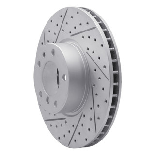 R1 91-01 BMW 850Ci Front Right Drilled & Slotted Geo-Carbon Rotor