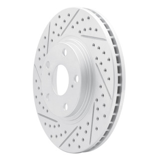 R1 99-07 Lexus Rx300 Front Left Drilled & Slotted Geo-Carbon Rotor