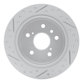 R1 92-03 Lexus Es300 Rear Right Drilled & Slotted Geo-Carbon Rotor
