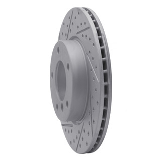 R1 91-06 BMW 328I Front Left Drilled & Slotted Geo-Carbon Rotor