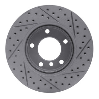 R1 91-06 BMW 328I Front Left Drilled & Slotted Geo-Carbon Rotor