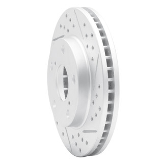 R1 92-01 Toyota Camry Front Right Drilled & Slotted Geo-Carbon Rotor