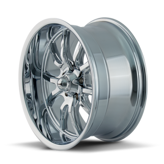 Ridler 650 18x9.5 / 5x127 BP / 0mm Offset / 83.82mm Hub Chrome Wheel