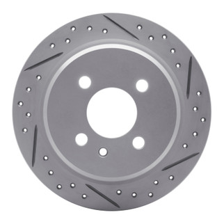 R1 84-91 BMW 325Ix Rear Right Drilled & Slotted Geo-Carbon Rotor