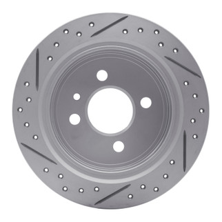 R1 84-91 BMW 325Ix Rear Right Drilled & Slotted Geo-Carbon Rotor