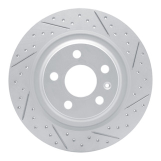 R1 19-25 Volvo Xc40 Rear Right Drilled & Slotted Geo-Carbon Rotor