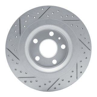R1 19-25 Volvo Xc40 Rear Right Drilled & Slotted Geo-Carbon Rotor
