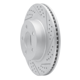 R1 01-11 Ford Explorer Sport Front Right Drilled & Slotted Geo-Carbon Rotor