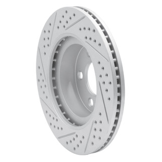 R1 01-11 Ford Explorer Sport Front Right Drilled & Slotted Geo-Carbon Rotor