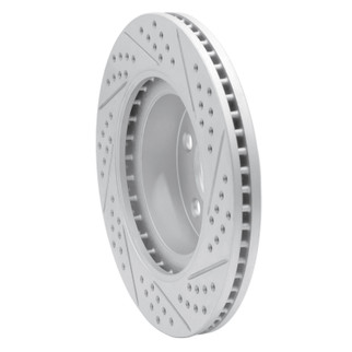 R1 01-11 Ford Explorer Sport Trac Front Left Drilled & Slotted Geo-Carbon Rotor