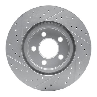 R1 00-04 Ford F-150 Rwd Front Right Drilled & Slotted Geo-Carbon Rotor