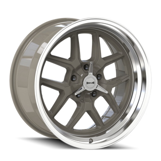 Ridler 610 20x10 / 5x120.65 BP / 0mm Offset / 83.82mm Hub Gloss Grey Polished Wheel