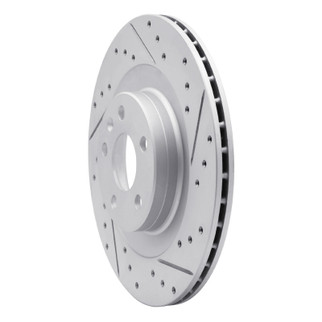 R1 16-26 Volvo V90 Rear Right Drilled & Slotted Geo-Carbon Rotor