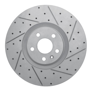 R1 16-26 Polestar Polestar 2 Front Right Drilled & Slotted Geo-Carbon Rotor
