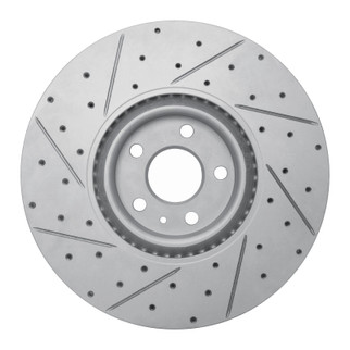 R1 16-26 Polestar Polestar 2 Front Right Drilled & Slotted Geo-Carbon Rotor