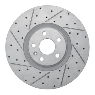 R1 16-26 Polestar Polestar 2 Front Left Drilled & Slotted Geo-Carbon Rotor