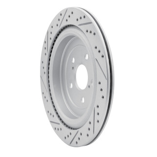 R1 16-22 Lexus Rx350 Rear Right Drilled & Slotted Geo-Carbon Rotor