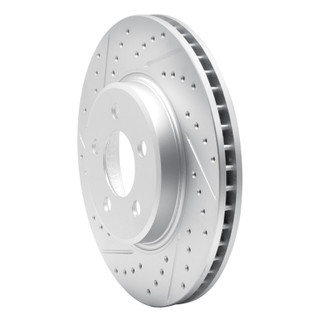 R1 97-99 Ford F-150 Rwd Front Left Drilled & Slotted Geo-Carbon Rotor