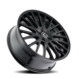 Kraze KR185 Double Down 20x8.5 / 5x108/114.3 BP / 38mm Offset / 73mm Hub Gloss Black Wheel
