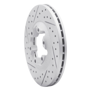 R1 04-08 Chevrolet Colorado Front Left Drilled & Slotted Geo-Carbon Rotor