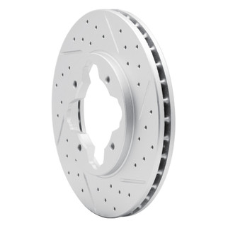 R1 90-97 Acura Cl Front Right Drilled & Slotted Geo-Carbon Rotor